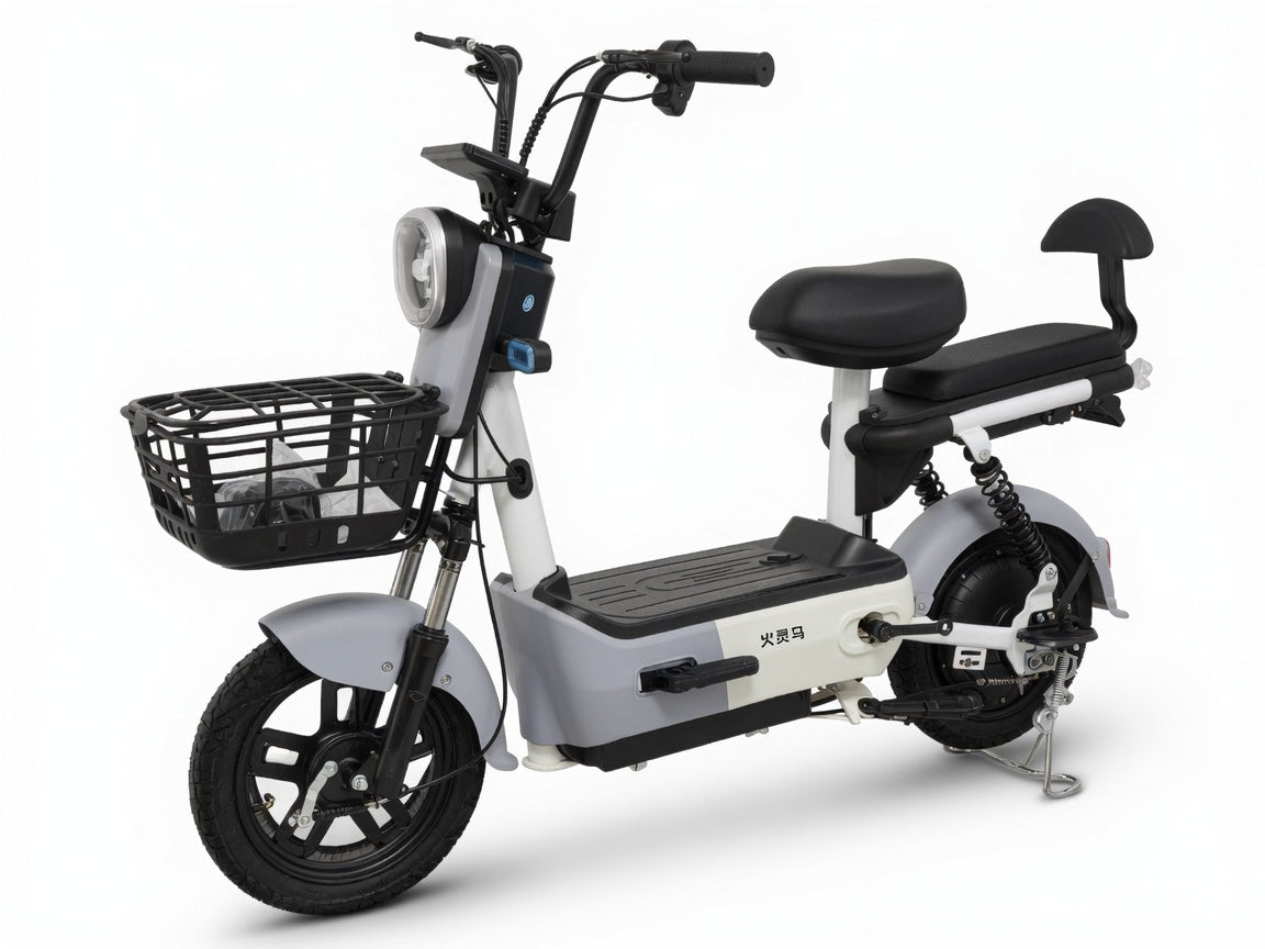 Moto Eléctrica 350W De Alta Eficiencia Y Batería De 48V 12A