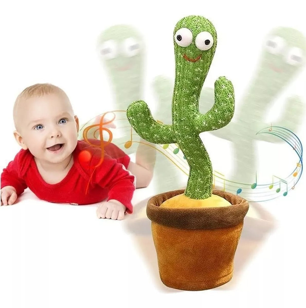 Cactus Bailarín Con Música Canta Baila Repite Voz Carga Usb