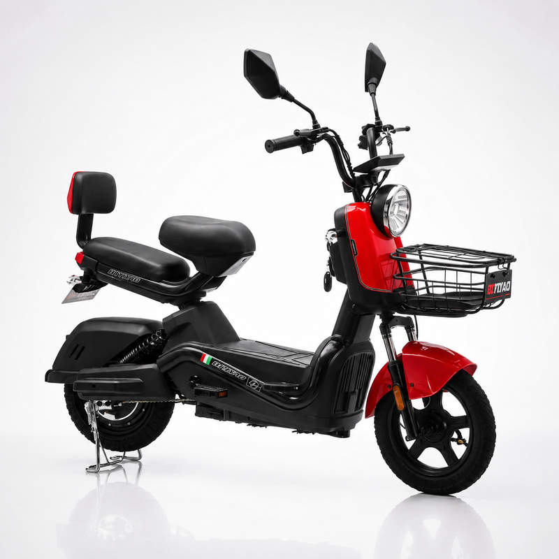 Moto Eléctrica 800W Con Batería De 48V 12A