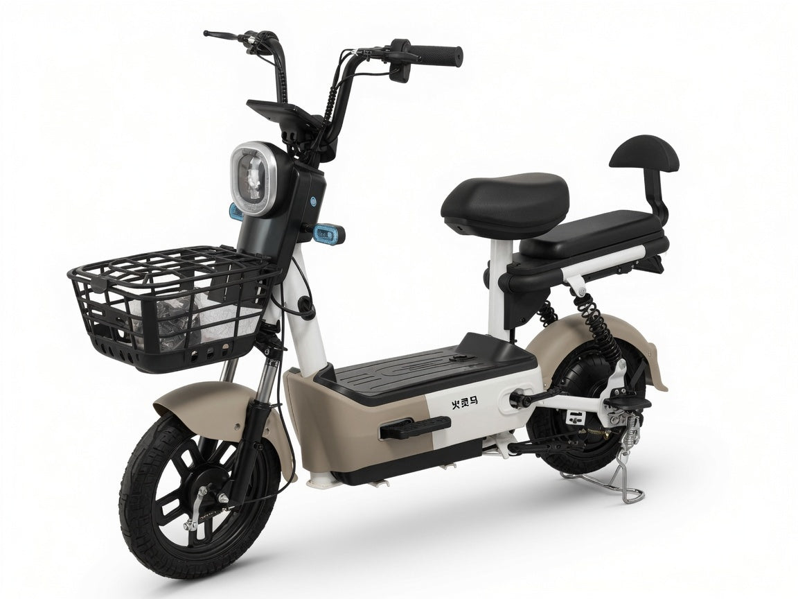 Moto Eléctrica 350W De Alta Eficiencia Y Batería De 48V 12A