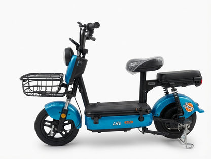 Moto Eléctrica 350W De Alta Eficiencia Y Batería De 48V 12A