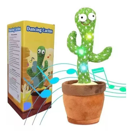 Cactus Bailarín Con Música Canta Baila Repite Voz Carga Usb