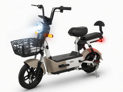 Moto Eléctrica 350W De Alta Eficiencia Y Batería De 48V 12A