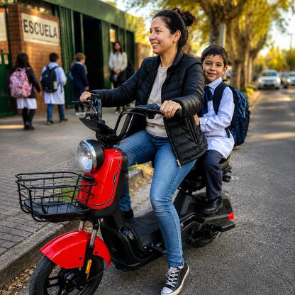 Moto Eléctrica 800W Con Batería De 48V 12A