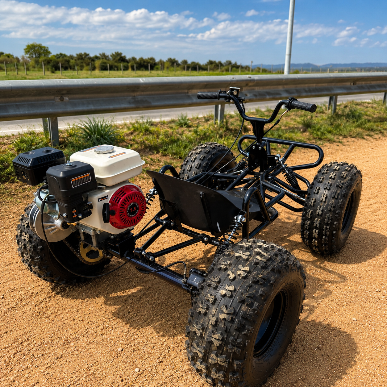 Minibuggy 210cc 4 Tiempos Negro Con Chasis Reforzado